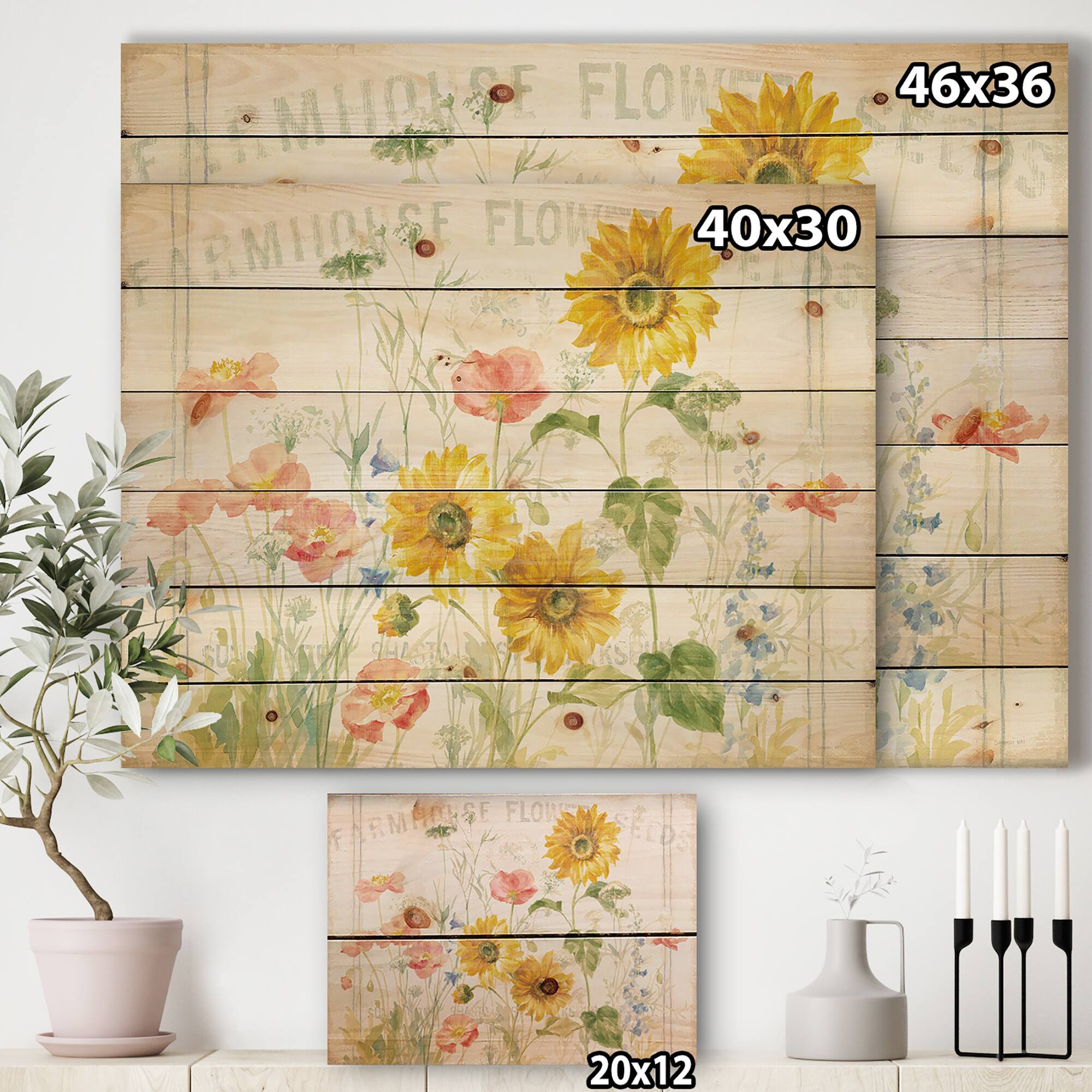 Designart - Floursack Florals I